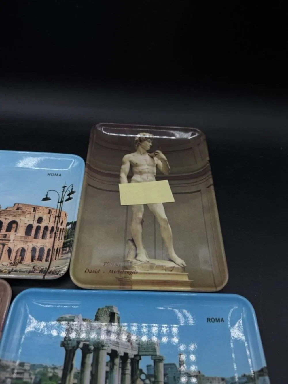 Mebel Italy Melamine Tray 4 Roma Florence David Creation Of Adam Colosseum Forum
